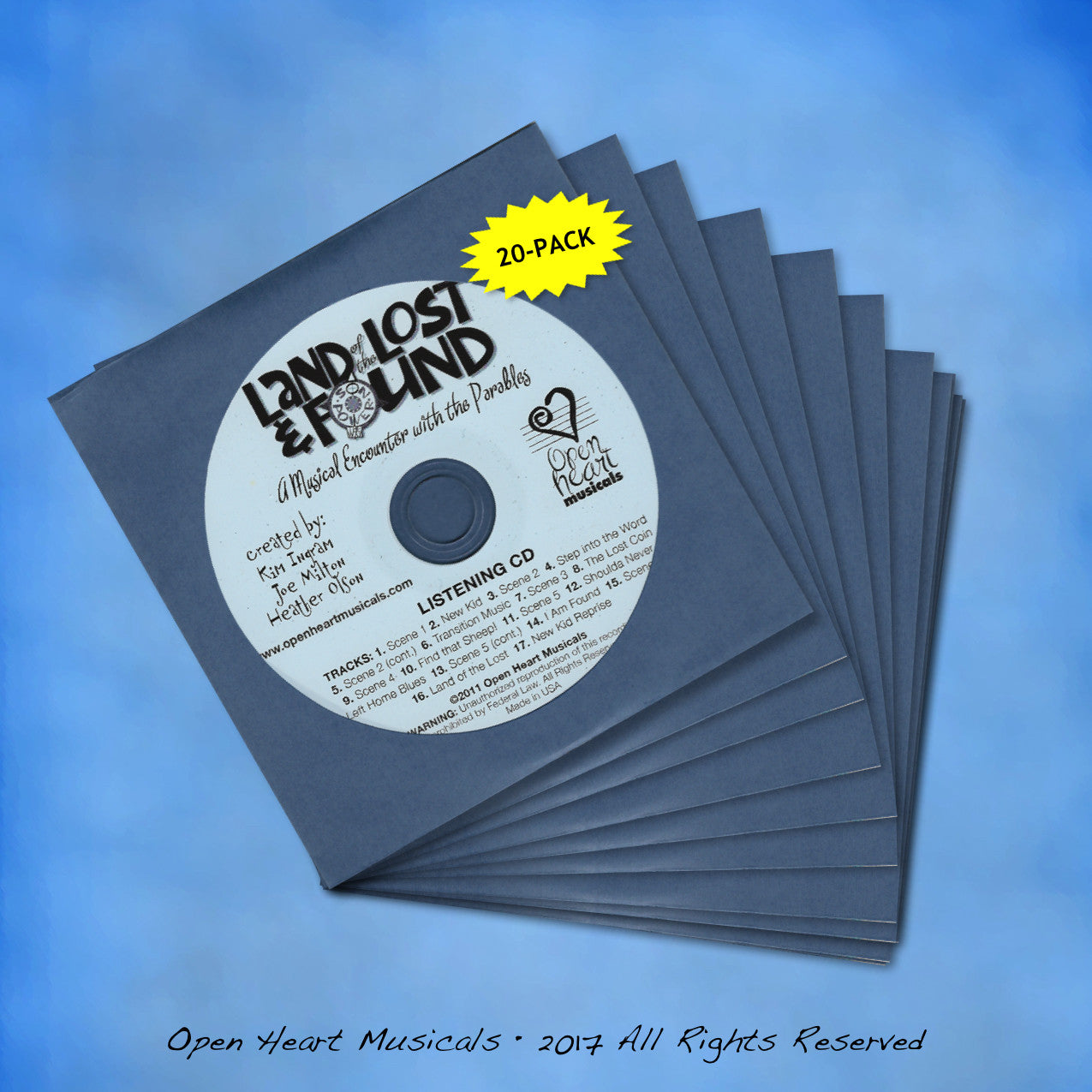 Land of the Lost and Found Bulk Listening CDs (20 per package)