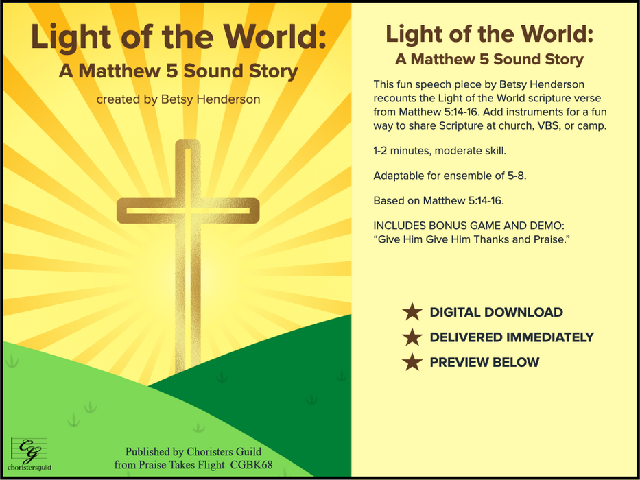 LIGHT OF THE WORLD:  A MATTHEW 5 SOUND STORY