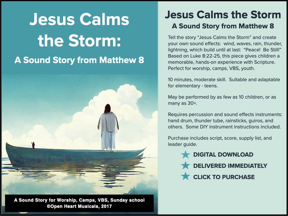 JESUS CALMS THE STORM - A SOUND STORY
